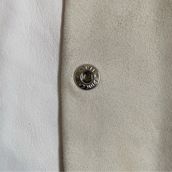 Gucci Silver Tone Bar Pin with Suede Shirt - Picture 13 of 16